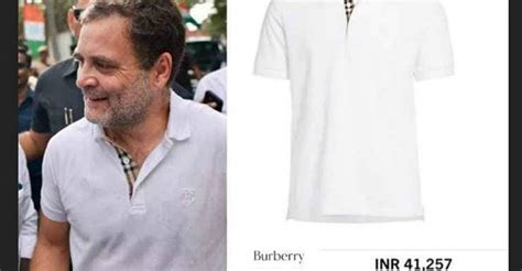 rahul gandhi t shirt burberry.